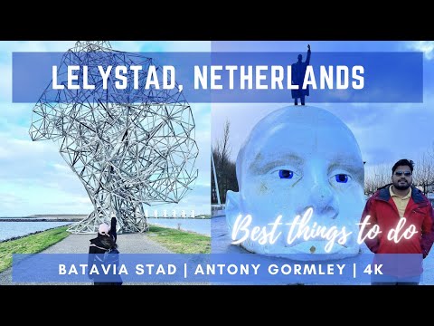 Lelystad, Netherlands | Day Trip | Train Booking | Batavia Stad | Harbor | Antony Gormley | 4K