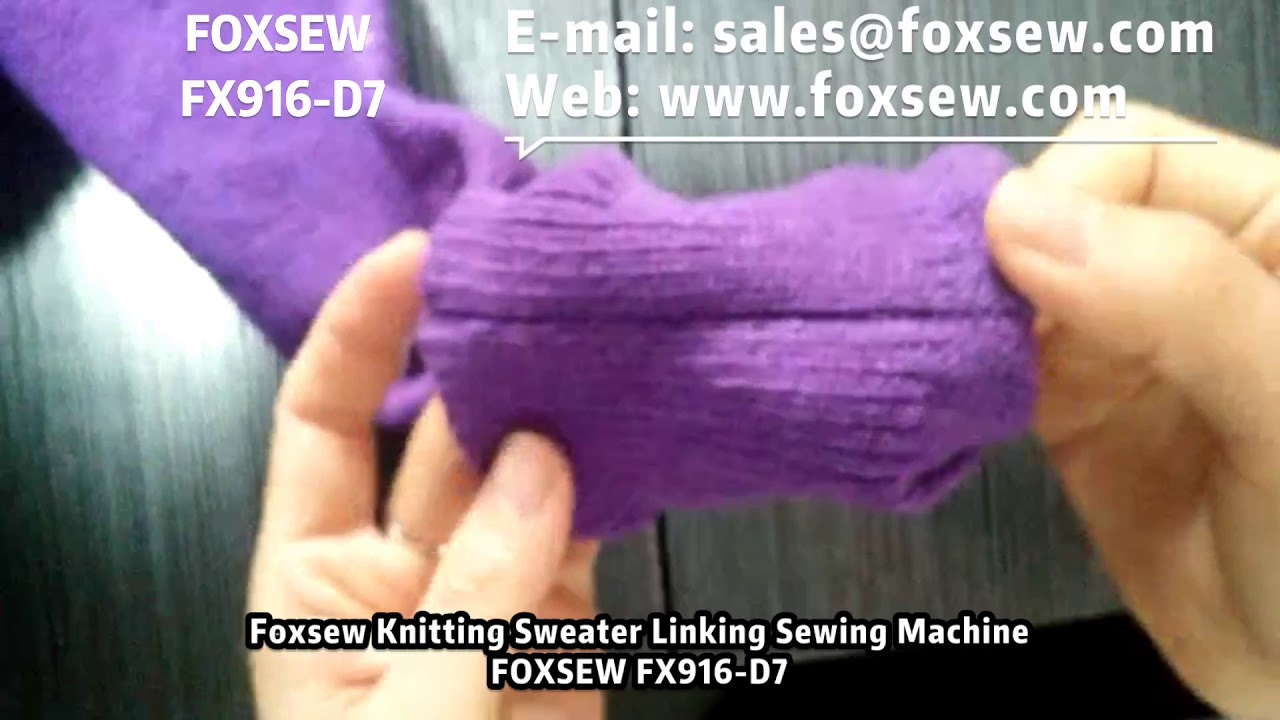 Knitted Sweater Linking Sewing Machine Samples YouTube