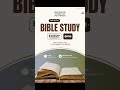 Join us for Bible Study every Wednesday at 6 PM a