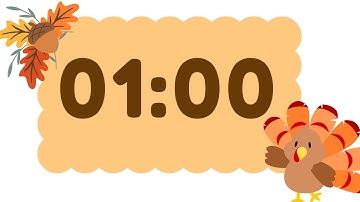 1 Minute Thanksgiving Timer 🦃  Fun Turkey Gobble Alarm for the Holidays!