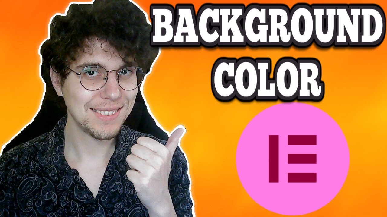 How To Change A Page's Background Color In Elementor - YouTube
