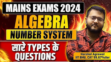 Algebra and Number System for IBPS PO Mains, SBI PO Mains 2024  | IBPS PO Mains 2024 Quant | Harshal