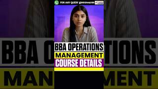 BBA Operations Management Course Details 🔥 Salary, Jobs & Career Scope 2026