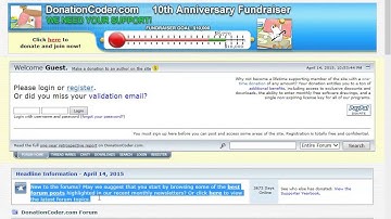 New 2015 Tour of the DonationCoder.com Website