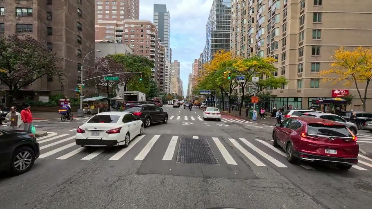 Driving Drive Around Thru 4K New York NYC Manhattan Allen Street 1st