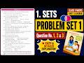 Class 9 | Problem set 1| Chapter 1 Sets | Maths part 1 | Maharashtra State Board