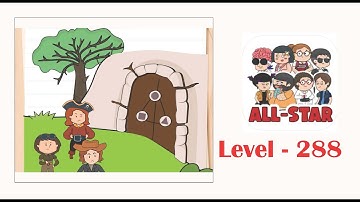 Brain test all star level 288 How can they open this door?