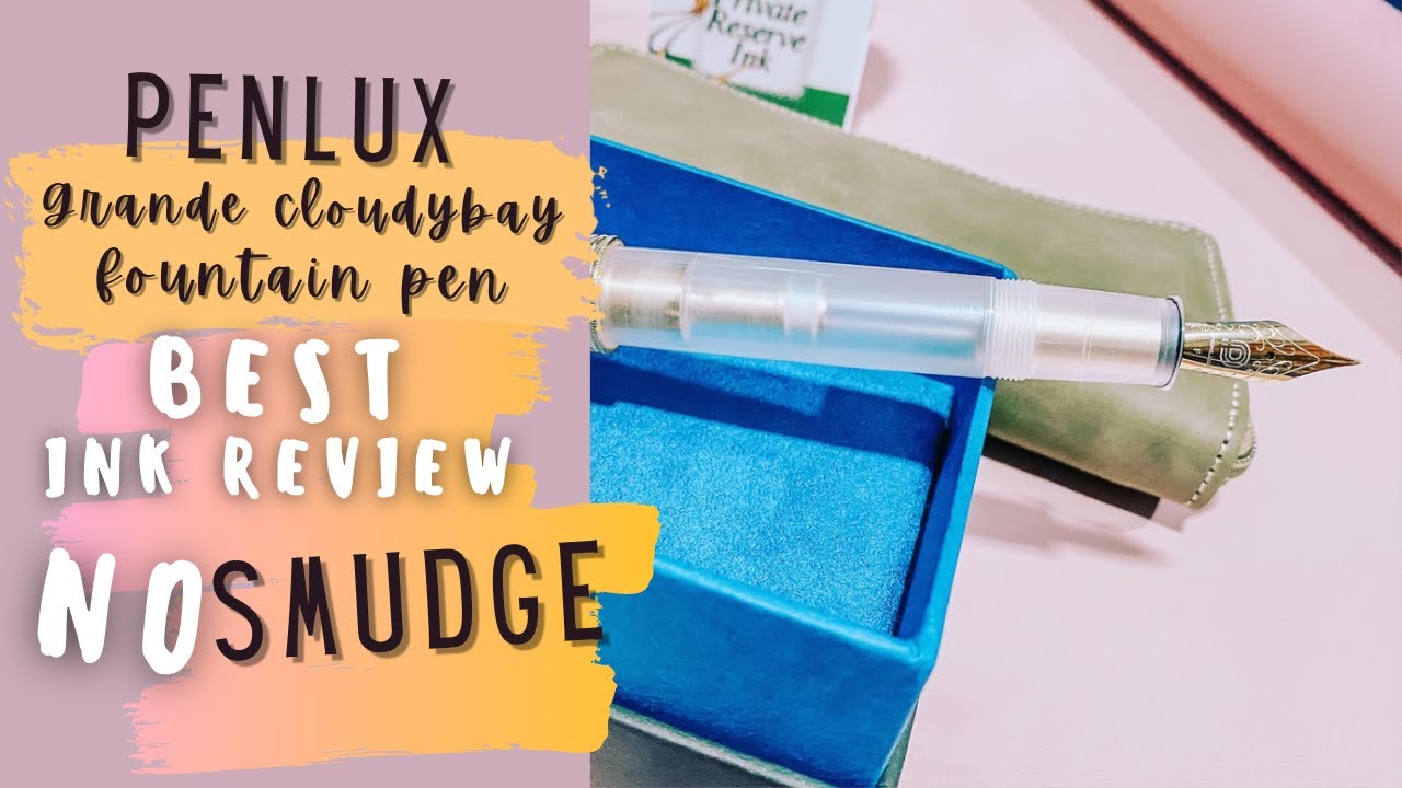 Penlux Grande Cloudy Bay Review & Best Fountain Pen Ink for Hobonichi