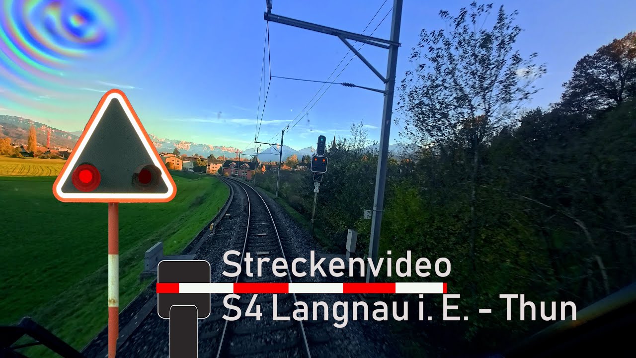 Führerstandsmitfahrt / cab ride S4 Langnau i. E. - Thun 🚃 BLS RABe528 MIKA ☀️🍂