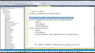35 Identity_Insert and Identity Columns SQL Server