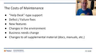 CS 3240 - ON11 - Maintenance 1
