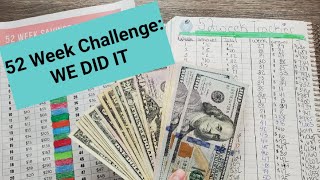 52 Week Challenge 12/21/20 | WE DID IT! | 52 Weeks down! Saving Money! Motivational!