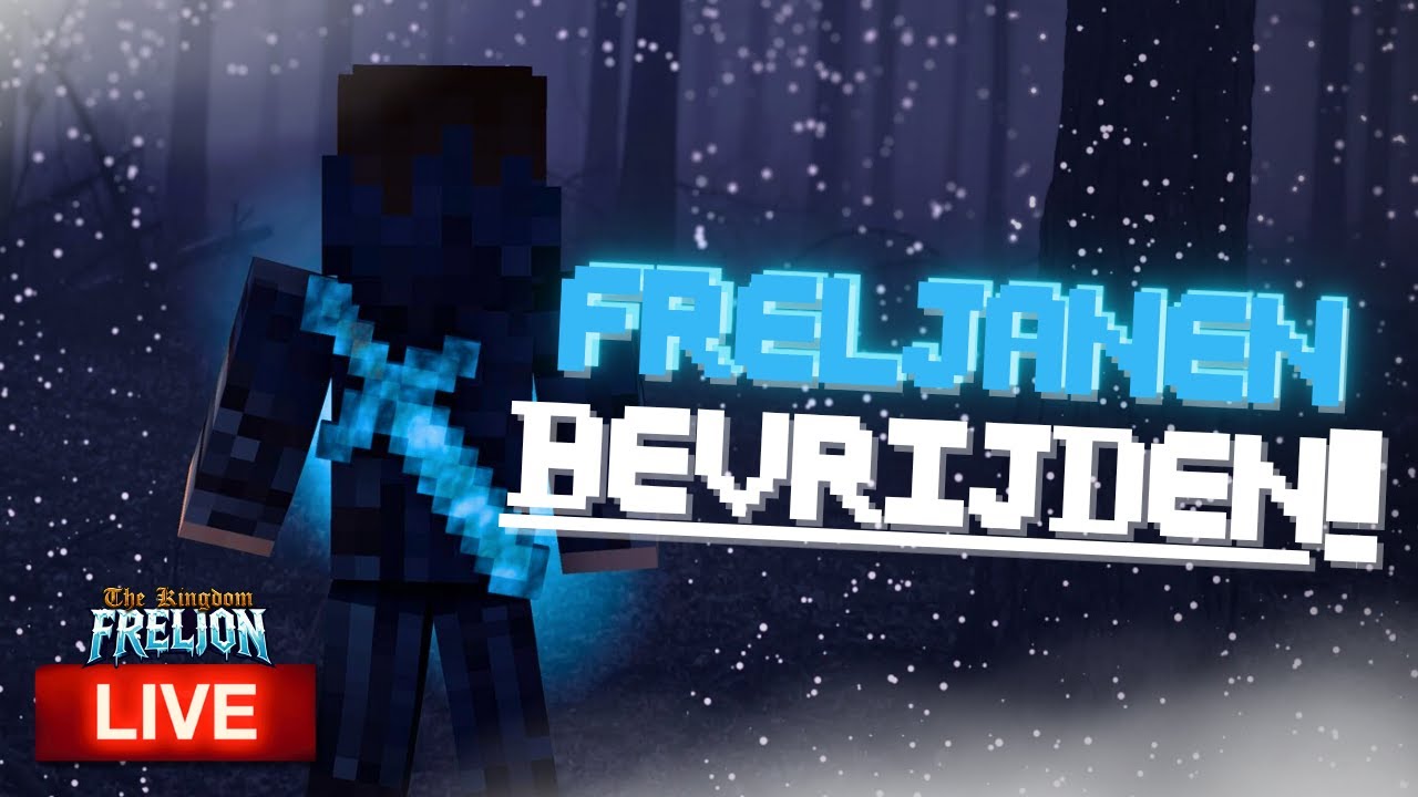 Freljanen bevrijden van de piglins!! - The Kingdom Freljon LIVE - Minecraft Roleplay