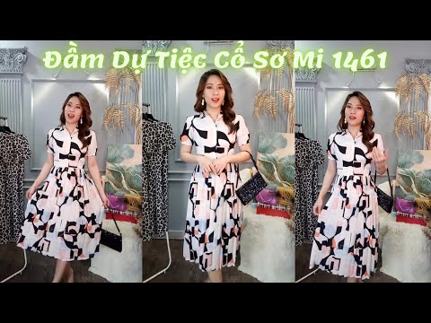 Video Đầm Dự Tiệc Đẹp 1461 | Váy Dạ Hội Đầm Đi Biển Đầm... - youtube