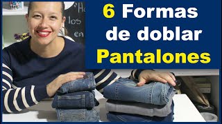 HOW TO FOLD PANTS👖 JEANS, JEANS, or DENIM PANTS! Easy, Space Saving!