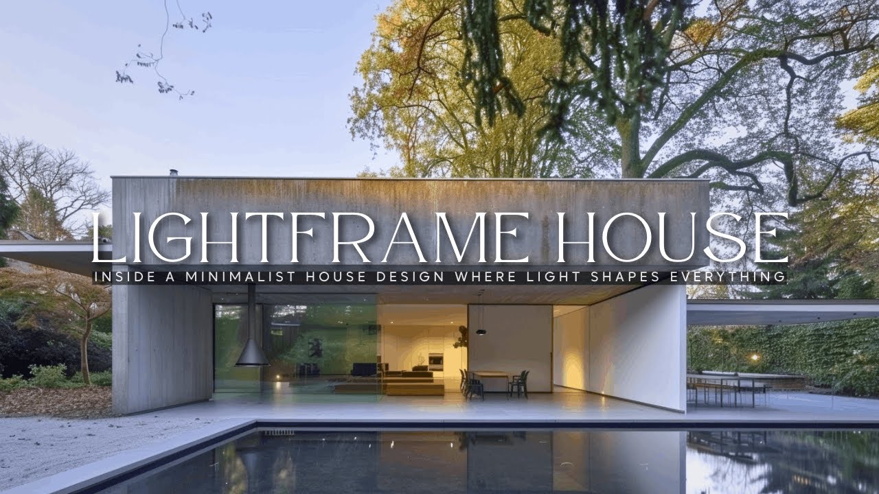 Inside a Minimalist House Design Where Light Shapes Everything | The Lightframe House