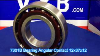 7301ACTB Bearing Angular Contact 12x37x12 Ball Bearings