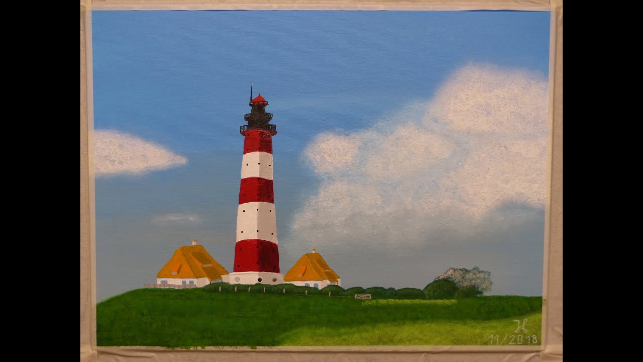 Leuchtturm Malen Einfach