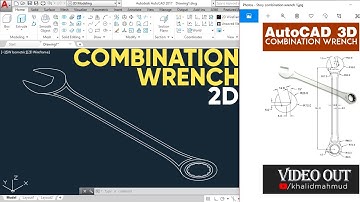 2D Combination Wrench Design | Practice Exercise 41 | Autocad Tutorial