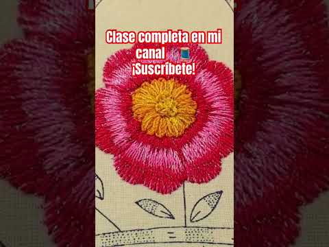 Bordado fácil para flores #embroidery #bordandoarte #embroideryart #handmade #puntadas #stitching