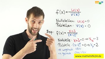 Gebrochen-rationale Funktionen Grundlagen Polstellen Nullstellen - Analysis Kurs Crashkurs 1.5