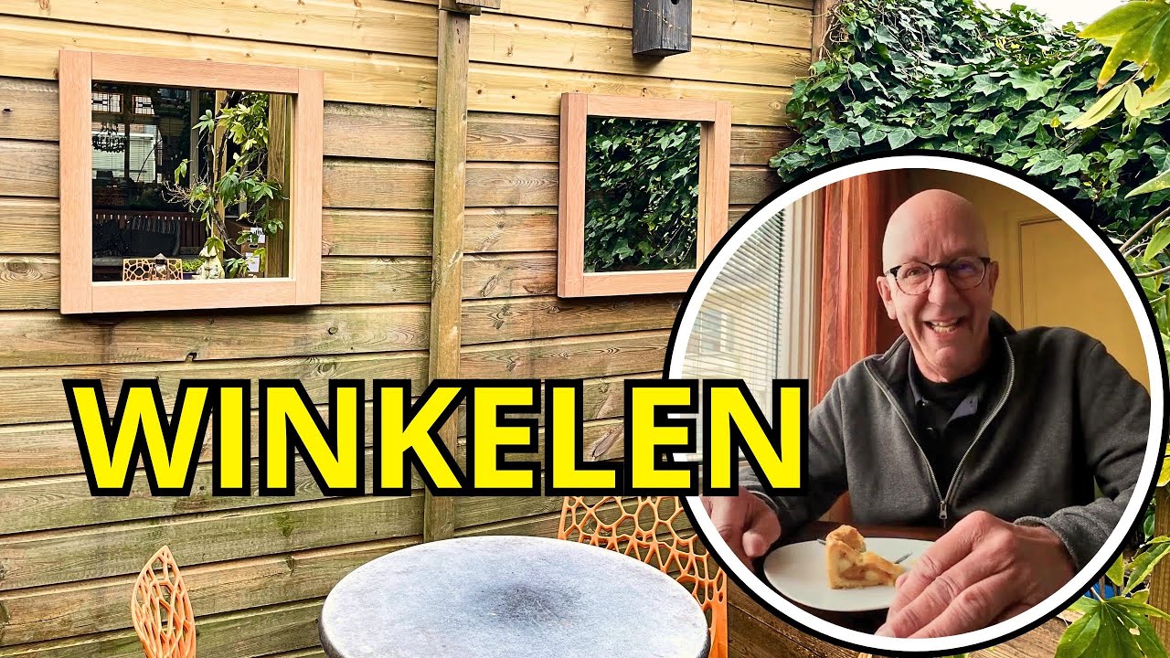 SPULLETJES zoeken voor de TUIN. We kijken bij de kringloopwinkel.