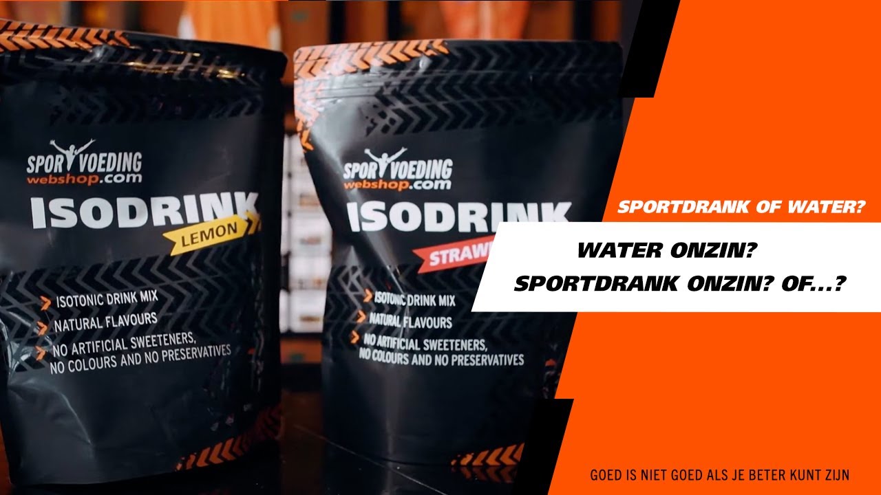 wacht in beroep gaan robot Welke sportdrank gebruik ik tijdens het sporten? Water, dorstlesser of een  Isotone? - YouTube