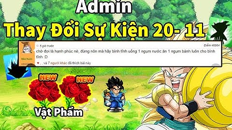 Ngọc Rồng Online - Admin đã thay đổi sự kiện 20-11 liệu đây có phải cú lùa giống sự kiện halloween