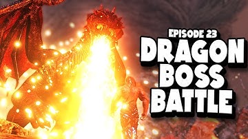 DRAGON BOSS BATTLE! - ARK: Survival Evolved ASCENSION Ep #23