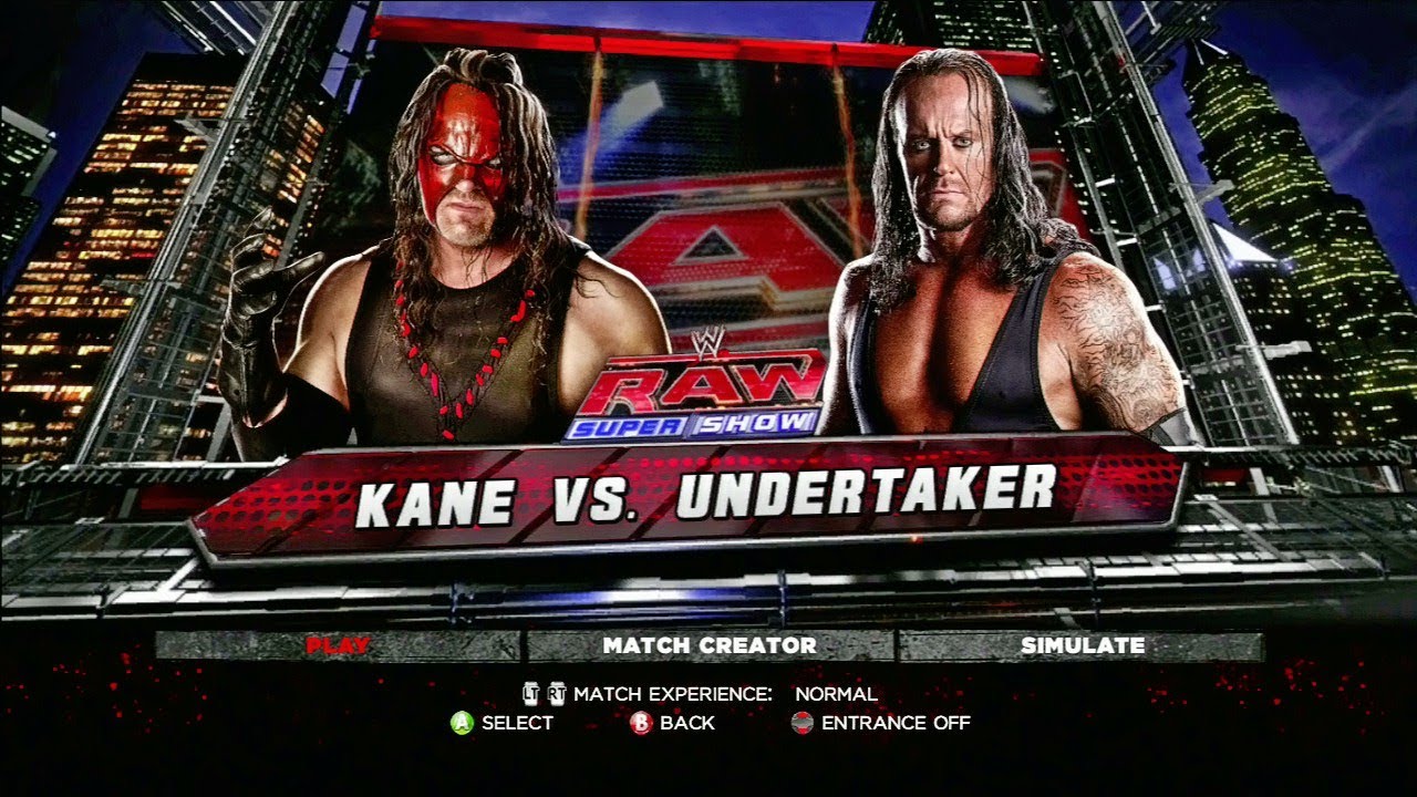 WWE 13 -  Kane vs The Undertaker (Great Match)