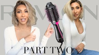 REVLON ONE STEP HAIR DRYER REVIEW ON SHORT HAIR| THICK, COURSE, WAVY HAIR