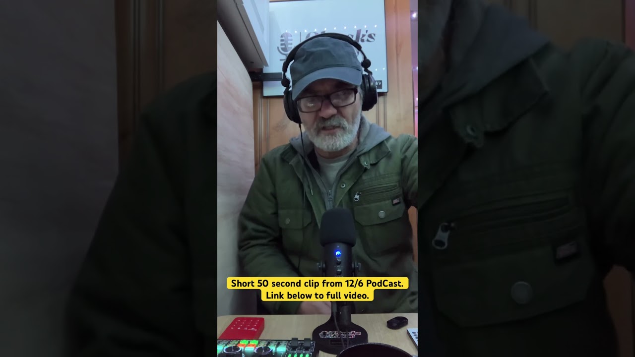 Short 50 second clip from our 8 minute podcast a couple days ago 