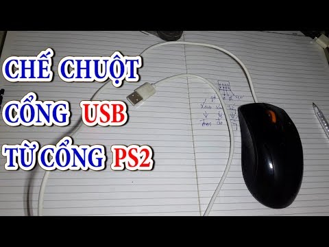 Chế chuột cổng ps2 thành cổng USB - how to make usb to ps2 converter | Foci