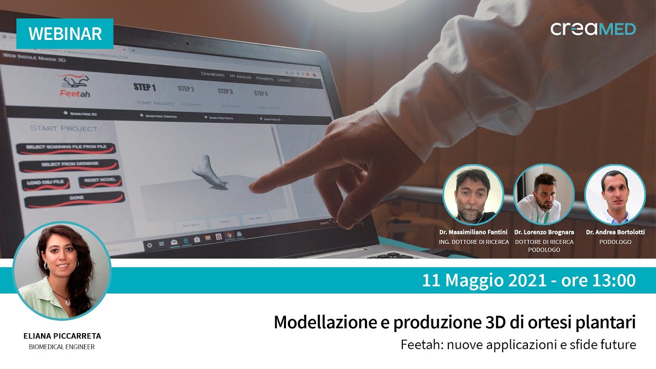 [WEBINAR] [11-05-21] Modellazione e produzione 3D di ortesi plantari