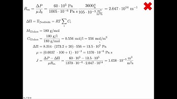 Osmotic pressure model: Example (DRAFT video)