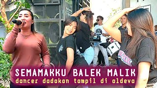 Semamakku balek malik duet dancer dadakan vs dancer aldeva musik bikin heboh warga setempat