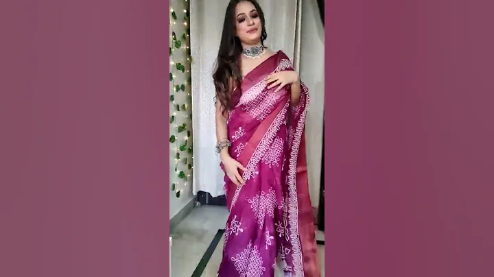 Cotton Saree Under 300 Rupees from Meesho #shorts #ashortaday #meesho Hanaya Oberoi