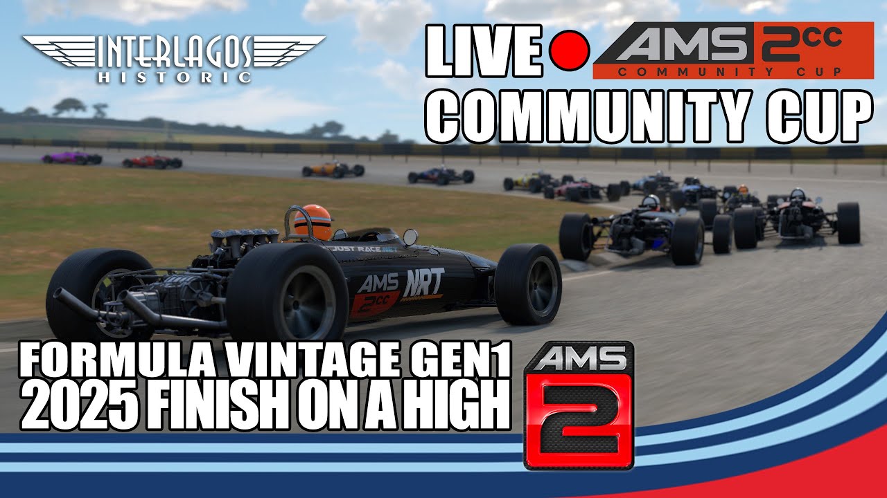 🔴LIVE League Racing | AMS2 | 2025 Community Cup | Finish on a High | Interlagos Historic