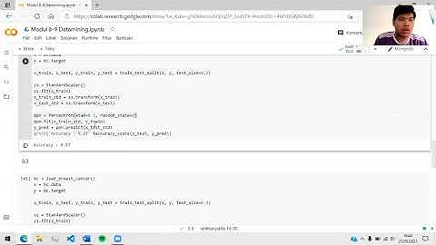 Praktikum Datamining Modul 8 & 9