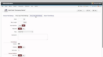 SobiPro 1.1 field manager preview