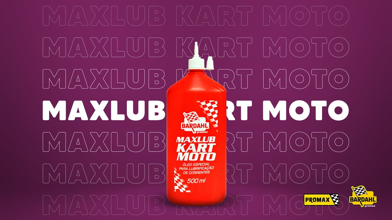 Lubrifique a corrente de forma correta com Maxlub Kart e Moto.