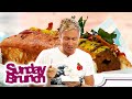 Russell Howard just being perpetually amazed by food on Sunday Brunch