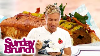 Russell Howard just being perpetually amazed by food on Sunday Brunch