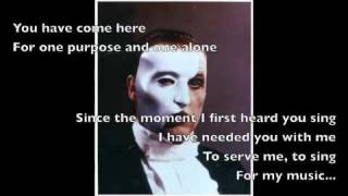 Video thumbnail of "The Phantom of the Opera (With Pictures and Lyrics)"