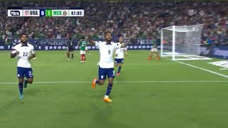 CRAZY attacking sequence leads to WILD Jesus Ferreira equalizer Vs Mexico.