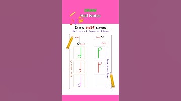 😻 Draw HALF Notes