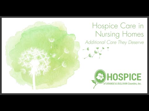 Video: Perbedaan Antara Hospice Dan Nursing Home