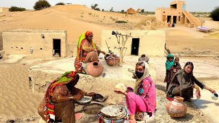 Desert Women Morning Routine In Hot Summer Pakistan | Village Life Pakistan