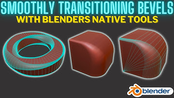 Master smooth bevel size transitions on rounded objects in Blender