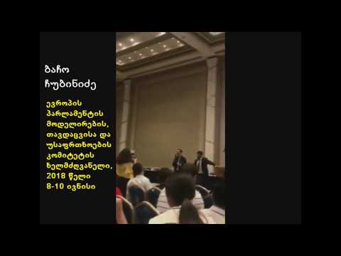 ბაჩო ჩუბინიძის, თავდაცვისა და უსაფრთხოების კომიტეტს ხელმძღვანელის ემოციური სიტყვა